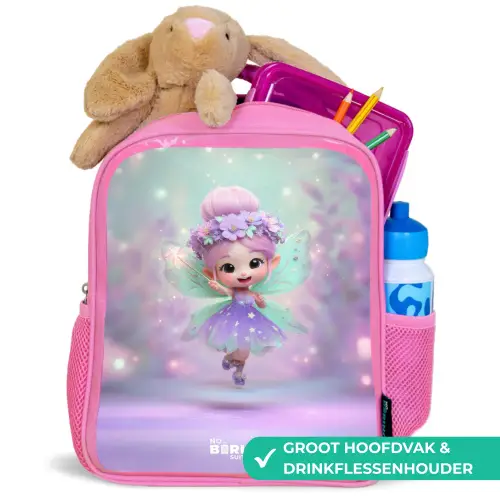 Elf - Tover - Magisch Kinderrugzak - Roze middel -inhoud_NL