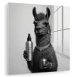 Lama - Flessen - Zwart - Wit plexiglas 5mm klein -zzzproduct_nieuw