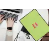 Grl pwr - Groen - Rood - 3D laptophoes neopreen klein -bureau