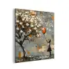 Boom - Graffiti - Banksy Style - Balloon Girl aluminium wit klein -3d