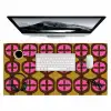 Modern - Patroon - Roze Muismat XXL klein 681 -3d