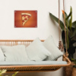 Pizza - Kaas - Rood - Pepperoni tuinposter los doek klein -sfeer7