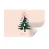 Christmas Season - Kerst - Kerstboom - Roze Muursticker klein -3d