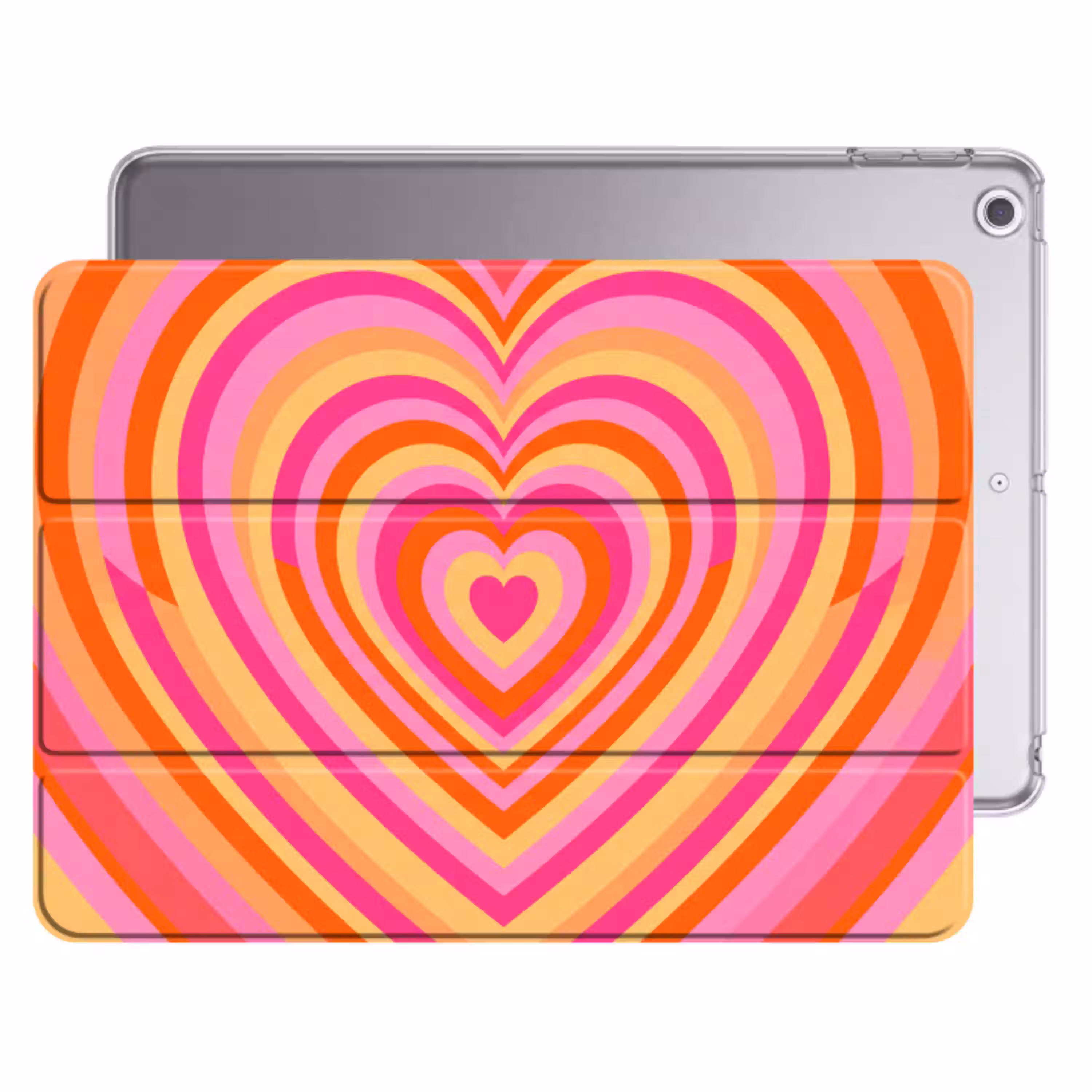 Hart - Concentrisch - Abstract - Liefde - Kleurrijk Apple iPad 2017 middel -threedimensional_3d_global