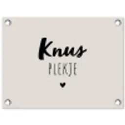 Knus plekje - Quotes - Tekst - Thuis tuinposter los doek klein -3d