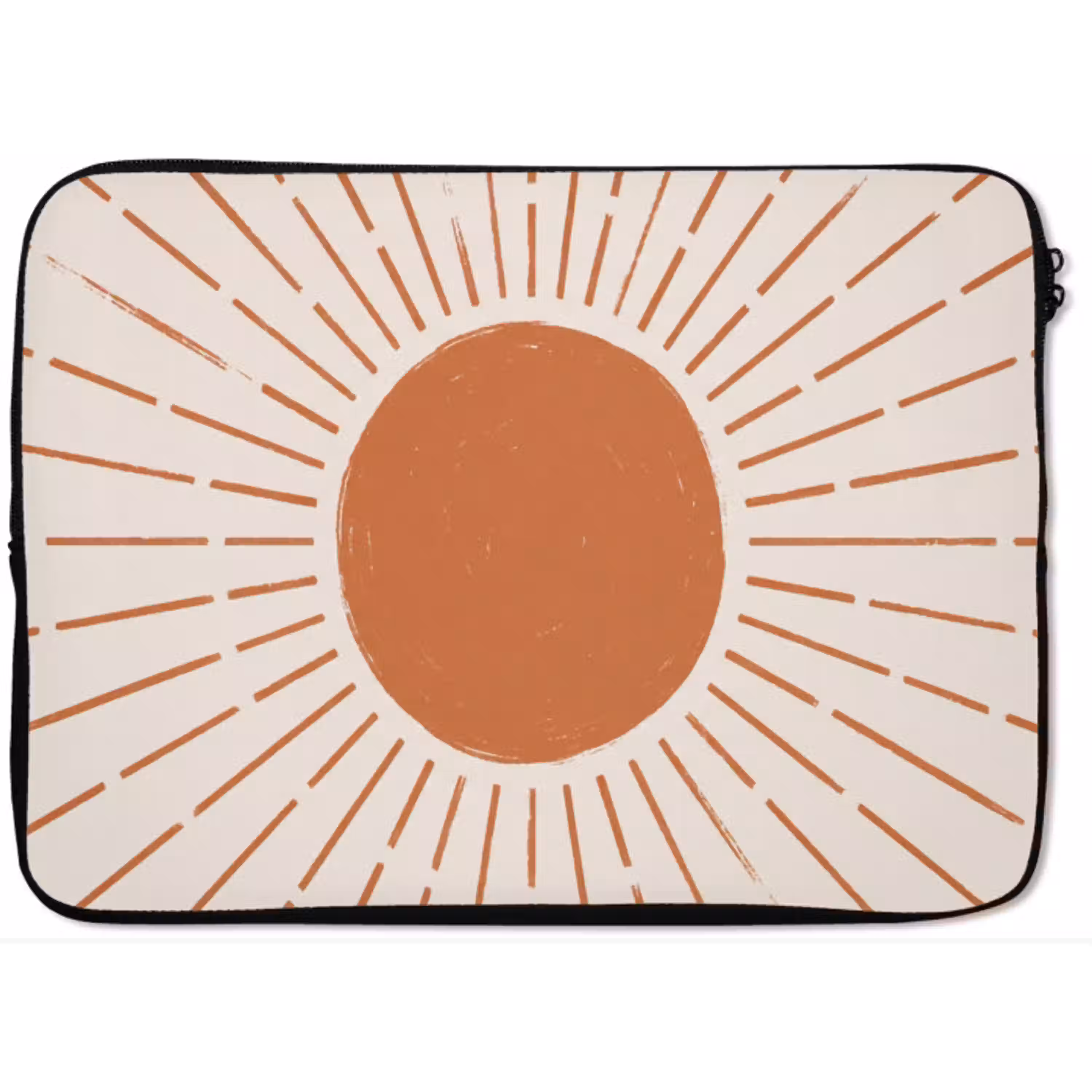 Zon - Stralen - Abstract - Terracotta - Modern laptophoes neopreen klein -zkaufland3dotto