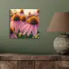 Bloemen - Paars - Bijen aluminium wit klein -sfeer2