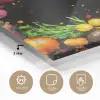 Groente - Graffiti - Kleurrijk - Koken - Abstract plexiglas 5mm klein -sfeer2