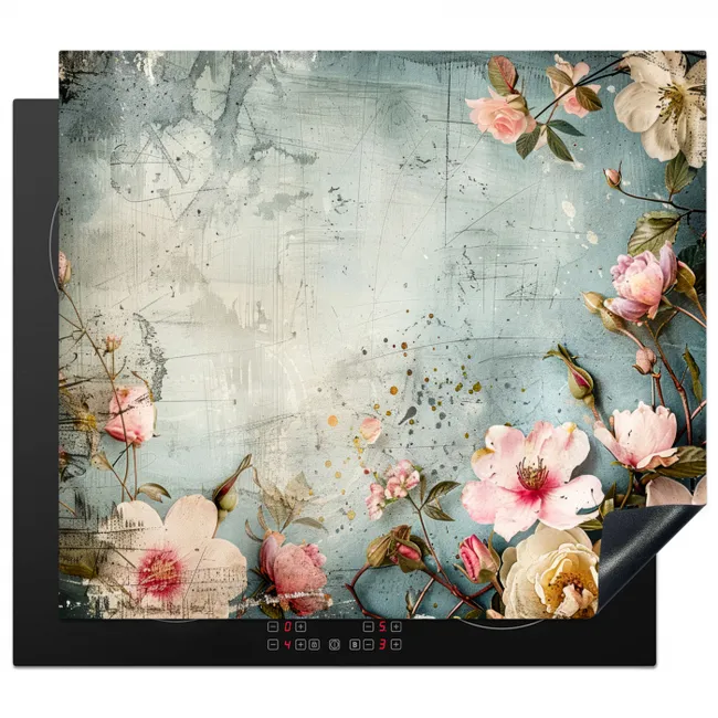 Industriële Bloemfantasie Inductie beschermer vinyl 3mm middel -3d