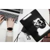 Vrouw - Zwart - Hart laptophoes neopreen klein -bureau