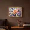 Bloemexplosie - Felle spatten - Dynamisch Light Box met batterij (Wandlamp) middel -sfeer4