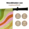 Lijnen - Pasteltinten - Golvend Wandkleed katoen klein -sfeer2