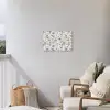 Classic - Black - White - Floral Tuinposter op houten frame 2 cm dik klein 845 -sfeer1