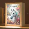 Paard - Natuur - Bloemen - Dieren - Bos Light Box met kabel (Kinderlampje) klein -zzz_3d_website