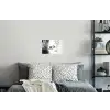 Eenden - Waterlelies - Riet - Zwart Muursticker klein -slaapkamer