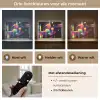 Abstract - Vormen - Kleurrijk - Lijnen Light Box met batterij (Wandlamp) middel -USP_lichtkleurNL
