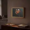 Orchidee - Doorzichtig - Bloem Light Box met batterij (Wandlamp) middel -sfeer1