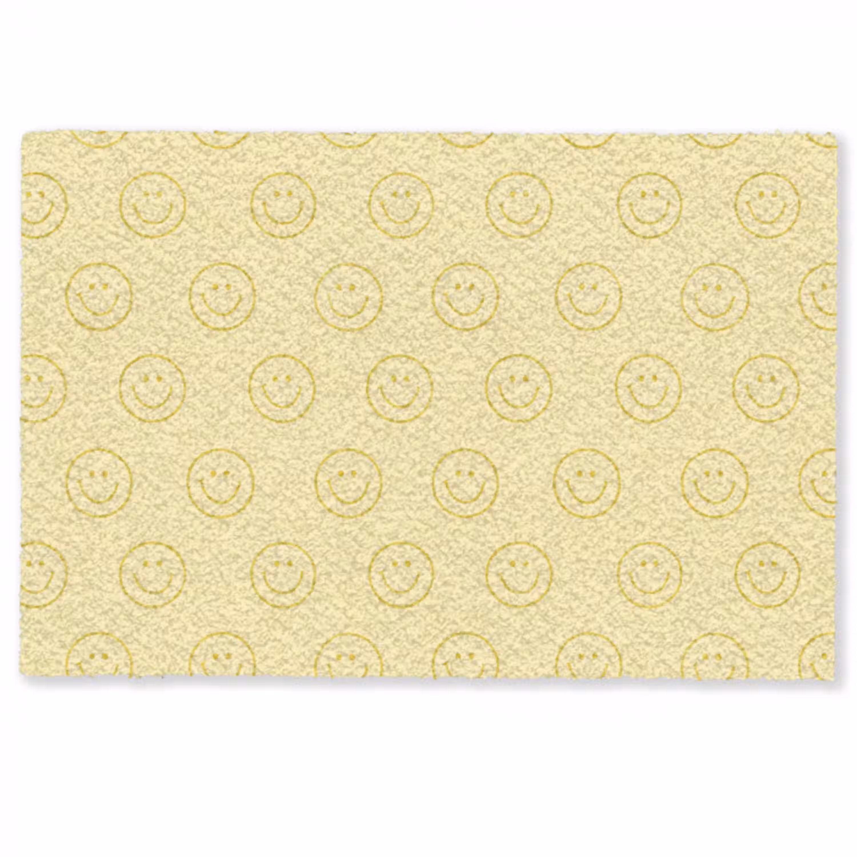 Smileys - Patroon - Retro - Zachtgeel Deurmat klein 898 -zkaufland3d