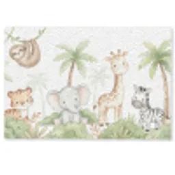 Dieren - Jungle - Pastel Deurmat klein -zkaufland3d