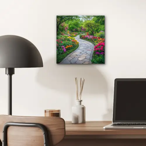 Park - Bloemen - Tuin aluminium wit klein -sfeer5
