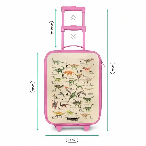 Dino alfabet Kinderkoffer - Roze klein -productfoto_formaten