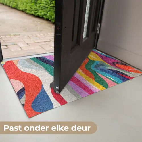 Abstract - Kleurrijk - Golven - Lijnen Deurmat klein -USP_NL