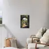 Doorkijk - Landschap - Bloemen - Rozenboog - Natuur Tuinposter op houten frame 2 cm dik klein -sfeer1