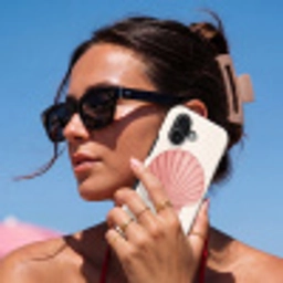 Schelp - Roze - Ribbels Toughcase MagSafe Apple iPhone 17 klein -Sfeer2V