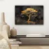 Boom - Schilderij - Goud - Abstract canvas 2cm klein -sfeer6