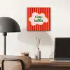 Ciao bella - Tekstwolk - Strepen - Oranje aluminium wit klein -sfeer5