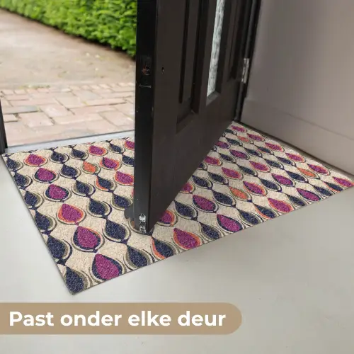 Vintage - Retro - Kleurrijk Deurmat klein 898 -USP_NL