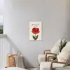 Klaproos - Bloem - Rood - Valentijn Tuinposter op houten frame 2 cm dik klein -sfeer1