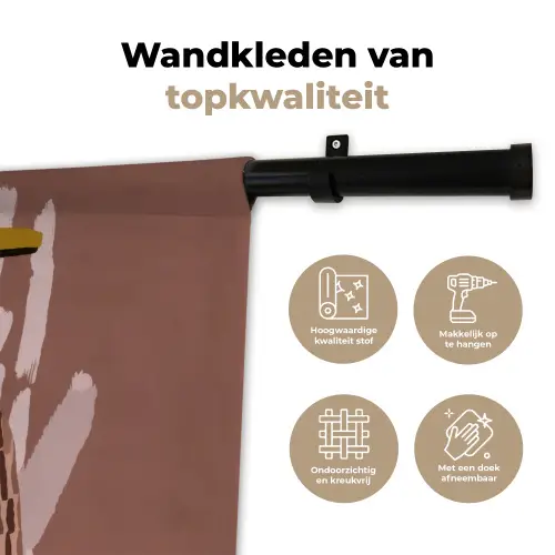 Abstract - Figuur - Illustratie - Hoed Wandkleed katoen klein -sfeer2