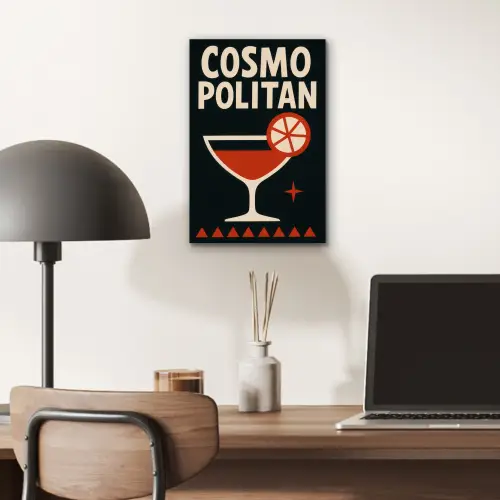 Cocktail - Zwart - Illustratie aluminium wit klein -sfeer5