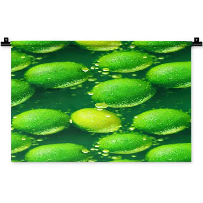 Limoen - Groen - Water Wandkleed katoen klein 269 -zz3d