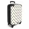 Valentijn harten in ruitpatroon zwart NBS - Handbagage koffer - Kinderen Unisex middel -productfoto_3d