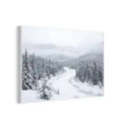 Rivier - Bevroren - Landschap - Winter forex 5mm xxl -3d