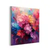 Bloemen - Roze - Watercolor - Kunst aluminium wit klein -3d