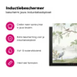 Reiger - Landschap - Groen Inductie beschermer vinyl 3mm klein -wsfeer2_website