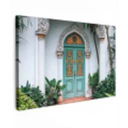 Deur - Patronen - Planten Tuinposter op houten frame 2 cm dik klein -3d