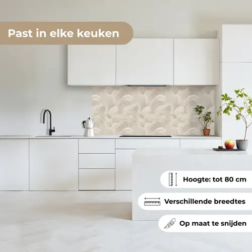 Lijnen - Waaier - Beige keuken achterwand 2 middel 871 -sfeer4_NL