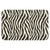 Zebra - Print - Klassiek - Zwart Badmat klein 997 -3d