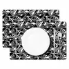 Driehoeken - Geometrisch - Zwart - Wit Placemat vinyl groot 368 -zzsfeer2_Kitchenyeah-website