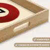 Cirkel - Zeven - Lucky - Rood Dienblad Rechthoek middel -USP_HandgreepNL