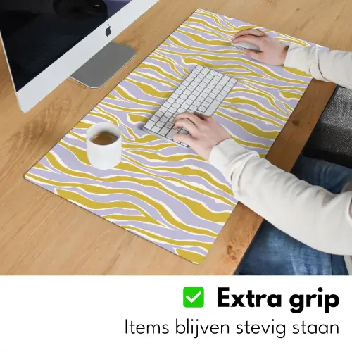 Zebra - Modern - Meerkleurig Muismat XXL klein 681 -sfeer3