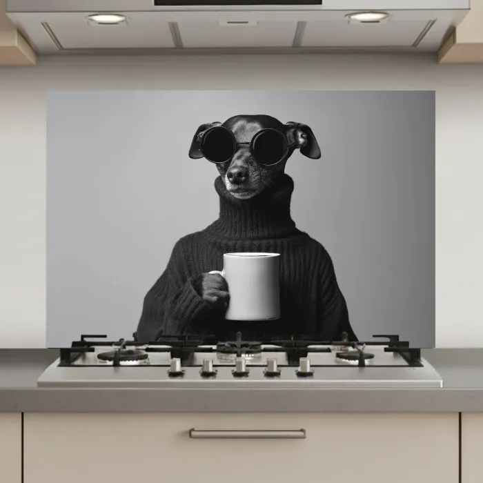 Coltrui - Hond - Bril - Mok keuken achterwand spatscherm klein -3d_website