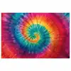 Regenboogkleuren - Tie dye - poster papier klein -3d