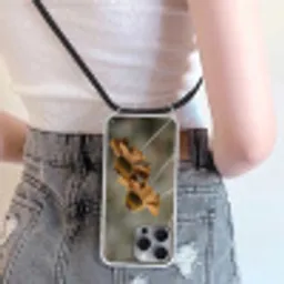 Zonnehoed - Droogbloemen - Geel - Warm Hoesje iPhone 16 Pro Max met koord klein -sfeer5