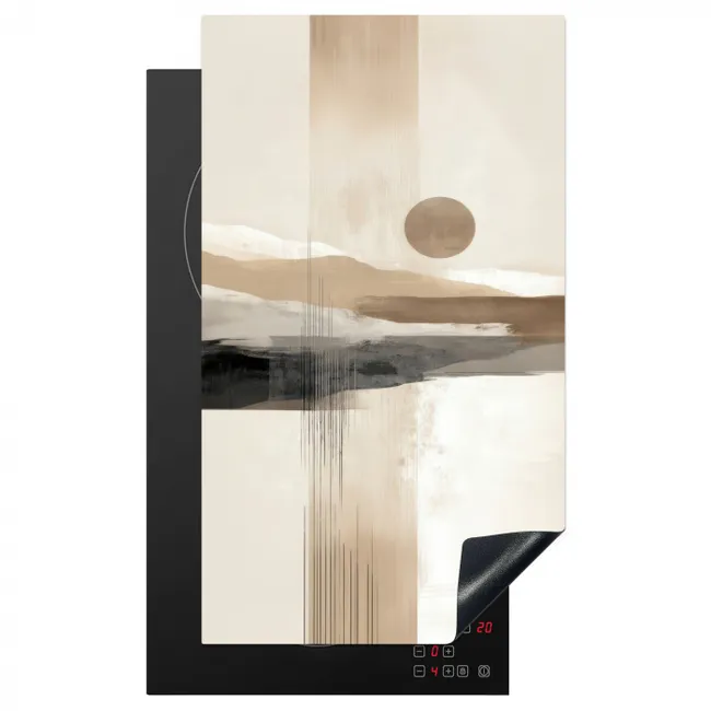 Minimalistisch - Landschap - Dimensie Inductie beschermer vinyl 3mm middel -3d