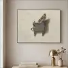 Het Puttertje - Schilderij - Fabricius - Oude Meester Textielframe zwart klein -sfeer2